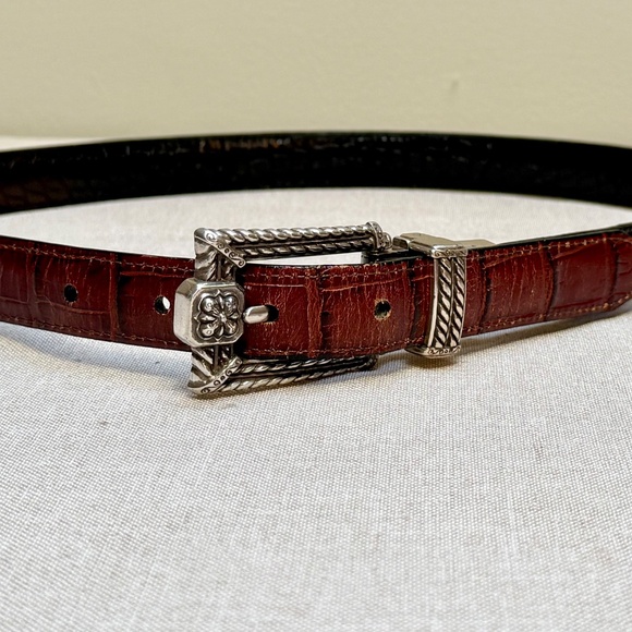 Brighton Vintage Two Tone Reversible Belt M 30 - Picture 6 of 12